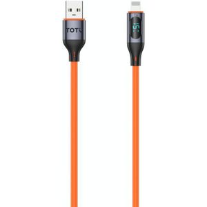 TOTU CB-7-L 15W USB naar 8-pins digitaal display Snel opladen siliconenkabel  lengte: 1m