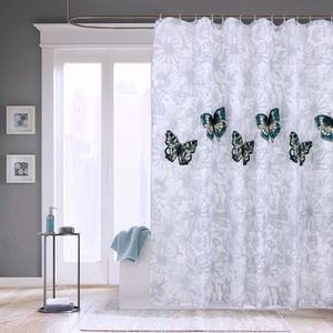 Butterfly waterdichte polyester douche wasbaar badkamer gordijnen  grootte: 150x180cm