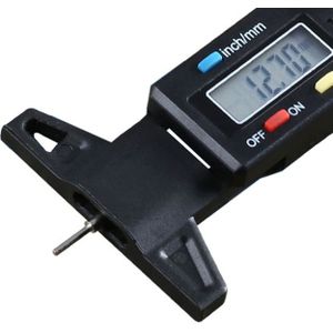 0-25 mm elektronische digitale loopvlak Plan weervinden rondes weervinden resultaat bestaat loopvlak tabletten Type meter diepte schuifmaat gemeten Tools(Black) meten