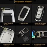 Auto ronde Buckle sleutel Shell zink legering auto sleutel Shell hoes sleutelhanger voor Dongfeng Nissan  willekeurige kleur levering