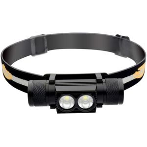 D25 10W 2 x XML-2 IPX6 waterdichte hoofdband licht  2400 LM USB lading verstelbare Outdoor LED koplamp