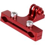 PULUZ Professionele buiten fotografie tool aluminium alloy fietszadel bevestiging camera houder voor GoPro & Xiaomi Xiaoyi YI Sport Actie camera(rood)