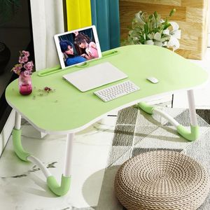 Opvouwbare non-slip laptop tafelstandaard met kaartsleuf (groen)