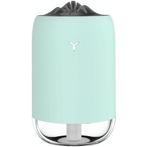 Auto Draagbare Bevochtiger Household Night Light USB Spray Instrument Desinfectie Aroma Diffuser (Turquoise)