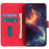 Voor Galaxy Note10 Lite / A81 KHAZNEH Retro Texture PU + TPU Horizontal Flip Leather Case met Holder & Card Slots & Wallet(Red)