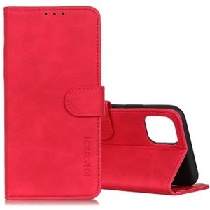 Voor Galaxy Note10 Lite / A81 KHAZNEH Retro Texture PU + TPU Horizontal Flip Leather Case met Holder & Card Slots & Wallet(Red)
