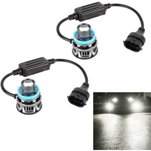 1 paar H11 27W / DC12V Auto aluminium legering LED -koplamp (wit licht)