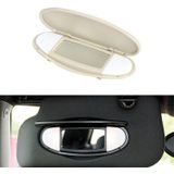 Auto Sunshade Makeup Mirror Sun Visor voor BMW Mini R50R56  links rijden (Beige)