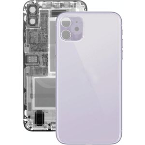Glazen batterij achterkant voor iPhone 11(Paars)