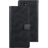 Voor Samsung Galaxy S21 5G GOOSPERY Mansoor Series Crazy Horse Texture Horizontale Flip Lederen case met bracket & card slot & wallet (zwart)