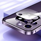 Voor iPhone 14 Plus magnetische dubbele gesp HD telefoonhoes van gehard glas