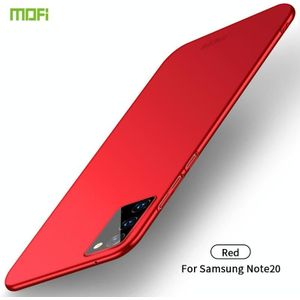 Voor Samsung Galaxy Note20 MOFI Frosted PC Ultra-thin Hard Case(Red)