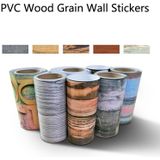 PVC houtnerf muurstickers slaapkamer waterdicht hout bord stickers woonkamer zelfklevende antislip vloer stickers  specificatie: twill-stijl (MBT009)
