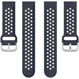 Voor Huawei Watch GT2 42MM 20mm Clasp Solid Color Sport Polsband Watchband (Donkerblauw)