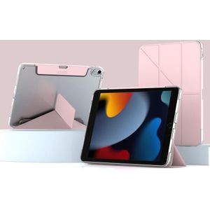 Voor iPad 10.2 2021 / 2020 / 2019 Mutural Deformation Stand Smart lederen tablethoes