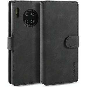 Voor Huawei mate 30 Pro DG. MING retro olie kant horizontale flip case met houder & kaartsleuven & portemonnee (zwart)