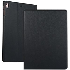 Voor iPad 10 2 voltage elastische lederen TPU beschermhoes met houder (zwart)