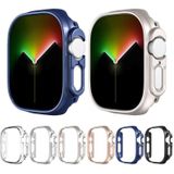 Voor Apple Watch Ultra 49 mm Half-inclusief Frosted PC-beschermhoes (rosgoud)