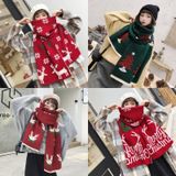 Herfst en winter kerst patroon gebreid warme all-match sjaal sjaal (T01 Big Red)