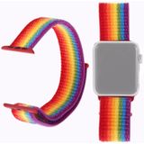 Eenvoudige mode nylon horlogebandje voor Apple Watch serie 5 & 4 44mm/3 & 2 & 1 42mm  met magische stok (kleur)