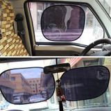 2 PC's auto Auto zon Shades kant venster zonnescherm Cover blok statisch vastklampen Visor Shield  grootte: 45 cm x 37 cm