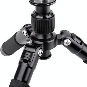 Xiletu FM5S-MINI 5-sectie opvouwbare poten Mini Desktop Tripod Mount (Titanium)