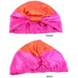3 PCS TJM-433 Double Layer Elastic Headscarf Hat Silk Night Cap Hair Care Cap Chemotherapie Hat  Grootte: M (56-58cm)(Groene Kaki)
