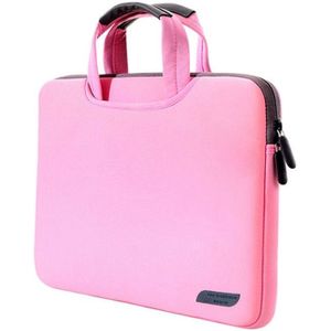 Portable 12 inch lucht doorlatende Laptoptas voor MacBook  Lenovo en andere Laptops  Afmetingen: 32 x 21 x 2 cm (roze)