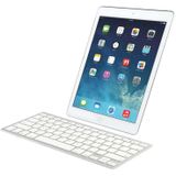 BK3001 Ultra-thin Bluetooth 3.0 ABS-toetsenbord voor iPad Air 2 / iPAD Air / iPad 6 / 5 iPad / iPad mini 1 / 2 / 3 / nieuwe iPad (iPad 3) / iPad  iPhone 4 & 4S / 3G  Sony PS3  slimme phones(White)