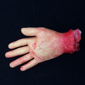 23cm Halloween Horror Props April Fool dag partij Prop lichaam delen decoratie 5 vingers bloedige Hand