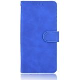 Voor iPod Touch 6 & 5 Solid Color Skin Feel Magnetic Buckle Horizontal Flip Calf Texture PU Leather Case met Holder & Card Slots & Wallet(Blue)