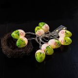 10 bollen LED cute Pasen eieren decoratieve lamp vakantie decoratieve gloeilampen (paars licht)