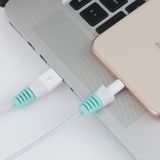 2 stks anti-break USB Charge kabel Winder beschermende case bescherming Sleeve (Baby Blue)