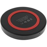 Qi standaard draadloos opladen Pad  voor iPhone 8 / 8 Plus / X & Samsung / Nokia / HTC en andere mobiele telefoons (zwart + rood)