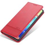 Voor Samsung Galaxy A02s AZNS magnetische kalf textuur horizontale flip lederen geval met kaart slots & houder > portemonnee (rood)