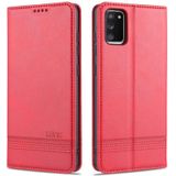 Voor Samsung Galaxy A02s AZNS magnetische kalf textuur horizontale flip lederen geval met kaart slots & houder > portemonnee (rood)