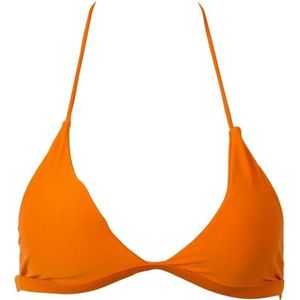 Zomer sexy Bikini's vrouwen badpak hoge taille zwemkleding zwemmen halter push up bikini gepolsterde beha Bralette badmode  maat: S (oranje)