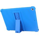 Voor iPad 10.2 / 10.5 Tablet PC Siliconen beschermhoes met onzichtbare beugel (donkerblauw)