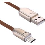1m 2A Micro USB naar USB 2.0 Sync snelle lader datakabel voor Galaxy S7 & S7 Edge / LG G4 / Huawei P8 / Xiaomi Mi4 en andere Smartphones (bruin)
