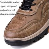 Heren outdoor wandelen casual leren schoenen verdikte antislip waterdichte sneakers  maat: 41