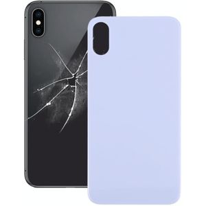 Eenvoudige vervanging Big Camera Hole Glass Back Battery Cover voor iPhone X / XS