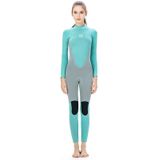 SLINX 1710 3mm neopreen Super elastische slijtvaste warm contrast lange mouwen uit een stuk duiken wetsuit voor vrouwen
