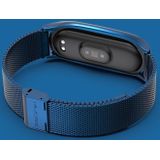 For Xiaomi Mi Band 6 / 5 / 4 / 3 Mijobs Milan Buckle Plus Stainless Steel Replacement Watchband(Blue)