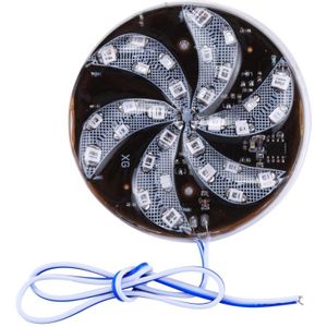 30 LEDs SMD 2835 motorfiets bewerkt windmolen RGB lichte wiel Vuurlicht Styling Flash sfeer Lamp  Diameter: 6cm  DC 12V