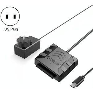 ORICO UTS1 Type-C / USB-C USB 3.0 2 5-inch SATA HDD-adapter met 12V 2A voedingsadapter  kabellengte: 1 m (US-stekker)