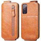 Voor Samsung Galaxy S20 Fe 5G / S20 Lite 4G ritsje Wallet Vertical Flip Leather Phone Case