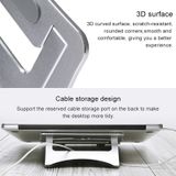 Aluminium koelhouder desktop draagbare eenvoudige laptopbeugel  tweetraps ondersteuning  afmeting: 21x26cm