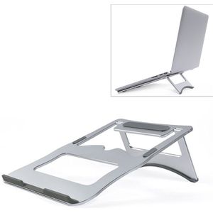 Aluminium koelhouder desktop draagbare eenvoudige laptopbeugel  tweetraps ondersteuning  afmeting: 21x26cm