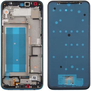 Front Housing LCD Frame Bezel Plate voor LG K50 / K12 MAX / LMX520BMW / LMX520EMW(Double SIM Version) (Blauw)