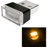 Universele PC Auto USB LED Sfeer Verlichting Noodverlichting Decoratieve lamp (Geel Licht)